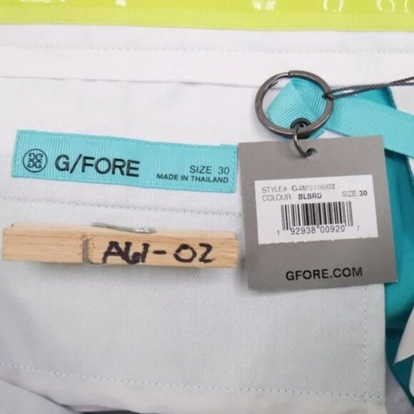 G/FORE Men's Bluebird Golf Shorts Size 30 Skull & T's AOP Embroidery NWT - Picture 4 of 11